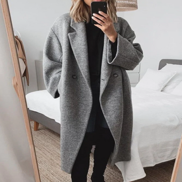 Women's Wool Blend Overcoat Oversized