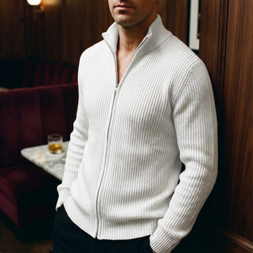 Men's  Mock Cardigan Zip Up