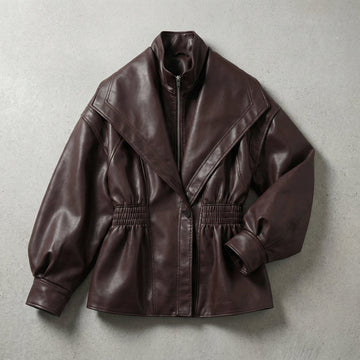 Women's Bomber Jacket Funnel Neck