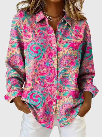 Women's Paisley Shirt Relaxed Fit