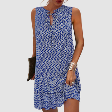 Women's Geometric Midi Dress Shift