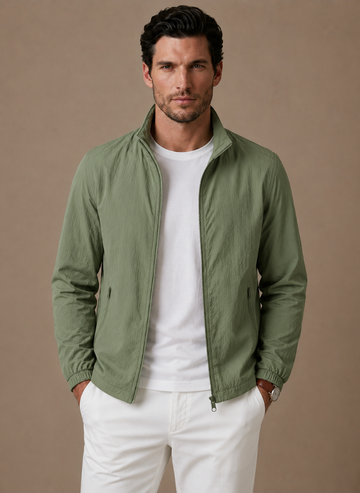 Men's Bomber Jacket Mesh-Lined
