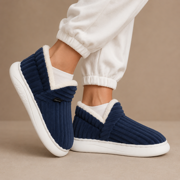 Women's Corduroy Slippers Sherpa Lined