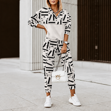 Women's Hooded Two-Piece Set Joggers