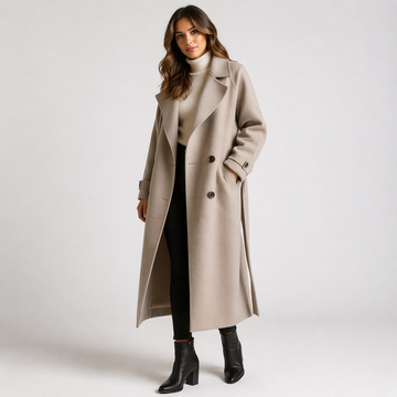 Women's Wool Overcoat Double-Breasted
