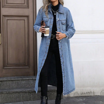 Women's Denim Jacket Longline