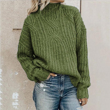 Women's Cable-Knit Sweater Oversized