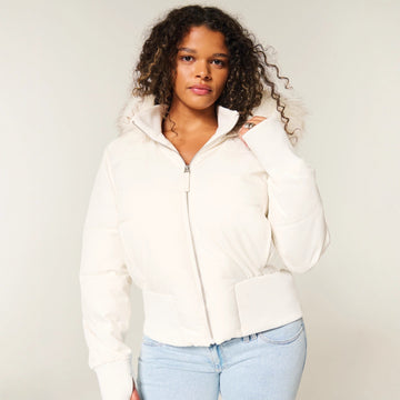 Women's Puffer Jacket Cropped