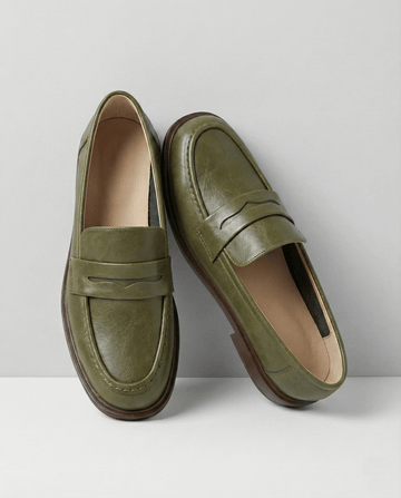 Women's Leather Penny Loafers