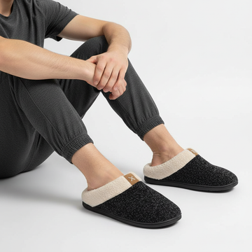 Men's Knitted Slippers Memory Foam