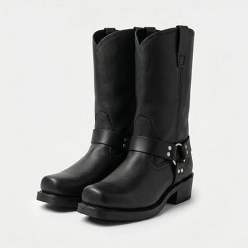 Men's Leather Boots Harness