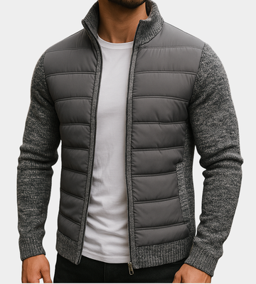 Men's Hybrid Bomber Jacket Quilted