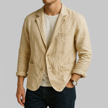 Men's Linen Blazer Relaxed Fit