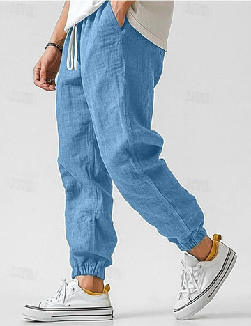 Men's Linen Joggers Relaxed Fit