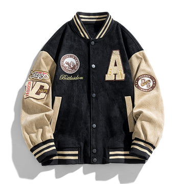 Men's Polyester Baseball Jacket Varsity-Style