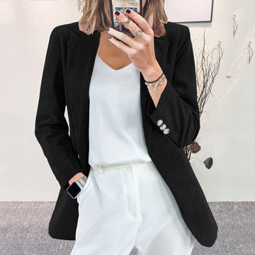 Women's Corduroy Blazer Slim Fit
