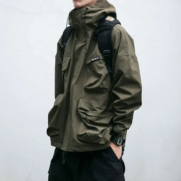 Men's Cargo Windbreaker Oversized
