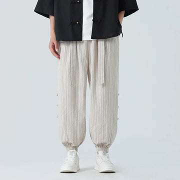 Men's Striped Joggers Relaxed Fit