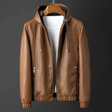 Men's Hooded Bomber Jacket - Zip Up