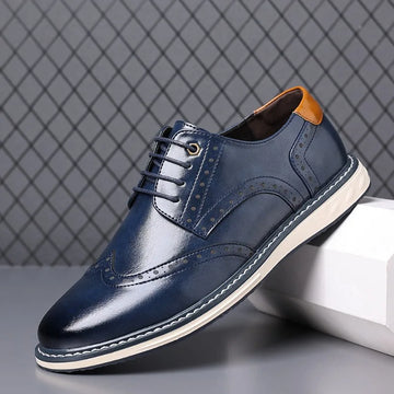 Men's Leather Oxford Shoes Brogue