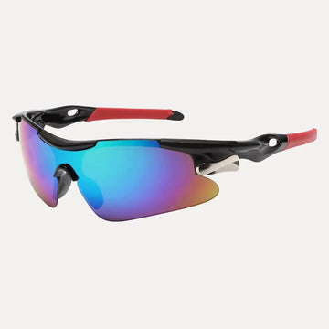Men's Sport Wrap Sunglasses - Shield Lens - Mirrored