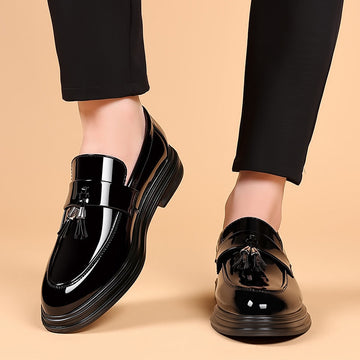 Men's Patent Penny Loafers Tassel