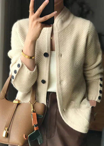 Women's Textured Knit Cardigan Relaxed Fit