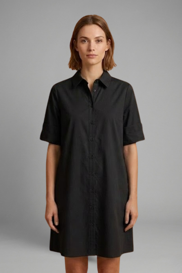 Women's Cotton Shirt Dress A-Line