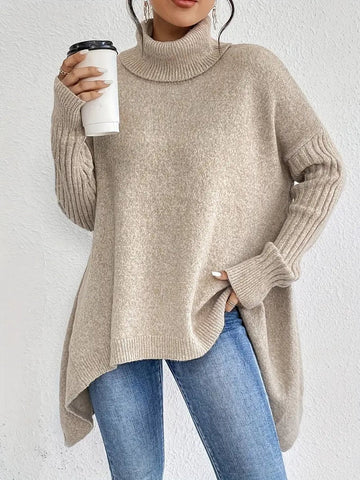 Women's Sweater Oversized Turtleneck