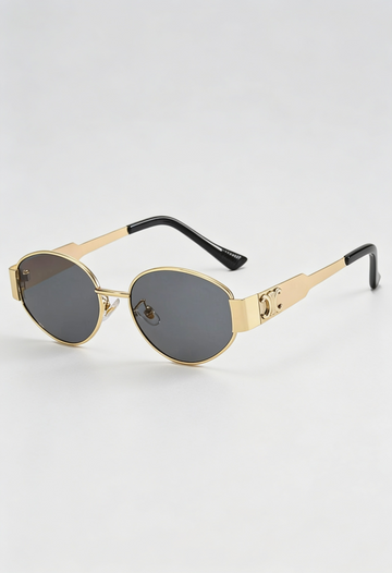 Women's Round Sunglasses Metal Frame