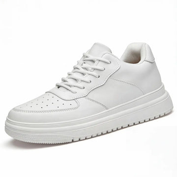 Men’s Minimalist Lace Up Platform Sneakers with Chunky Contrast Sole