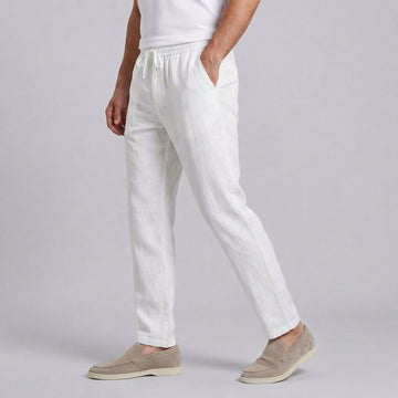 Men's Linen Trousers Drawstring