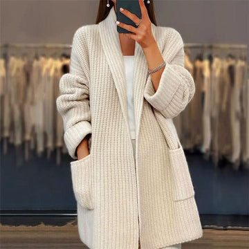 Women's Wool Cardigan Relaxed Fit