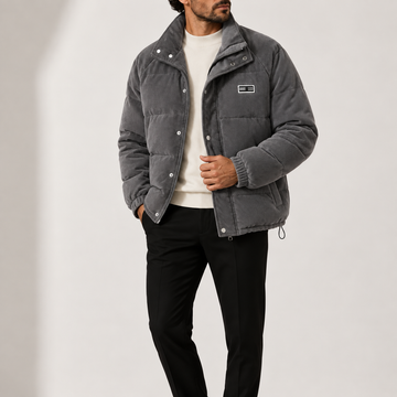 Men's Corduroy Puffer Jacket