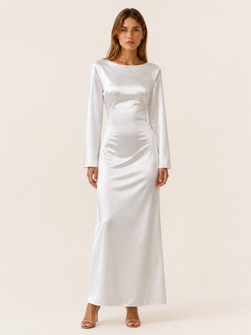 Women's Satin Bodycon Maxi Dress