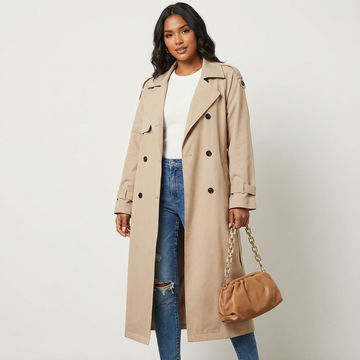 Women's Trench Coat Double Breasted