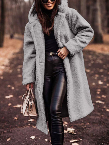 Women's Teddy Overcoat Oversized