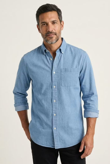 Men's Chambray Shirt Relaxed Fit