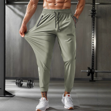 Men's Track Joggers with Zip Pocket and Elasticated Waist