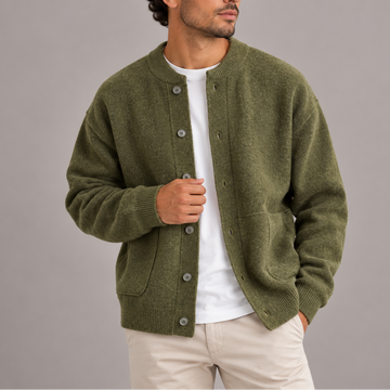 Men's Knit Cardigan Relaxed Fit