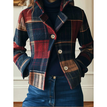 Women's Wool Blazer Single Breasted