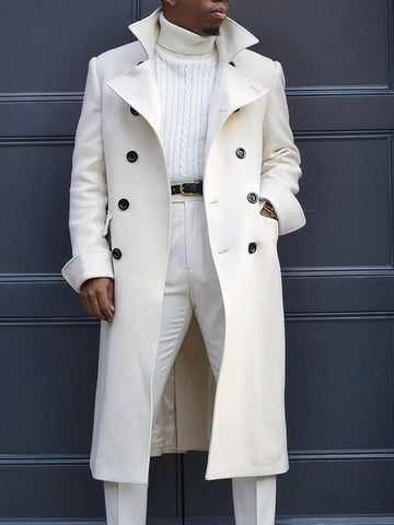 Men's Trench Coat Double Breasted