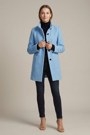 Women's Wool Overcoat Stand Collar