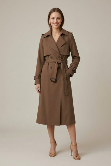 Women's Wool Overcoat Double Breasted