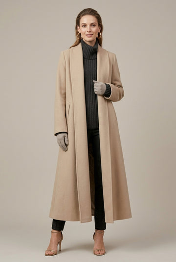 Women's Overcoat Relaxed Fit Open Front