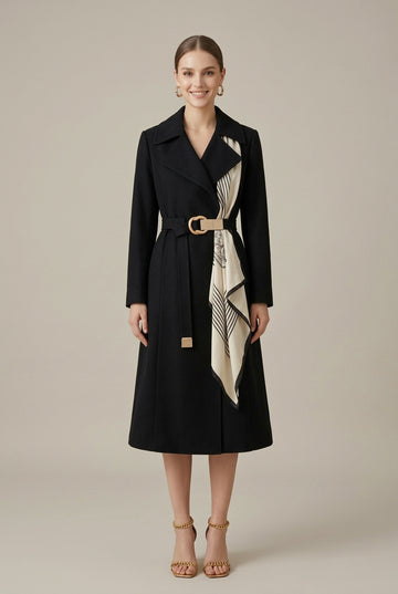 Women's Trench Coat Belted