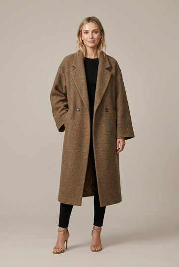 Women's Wool Overcoat Oversized