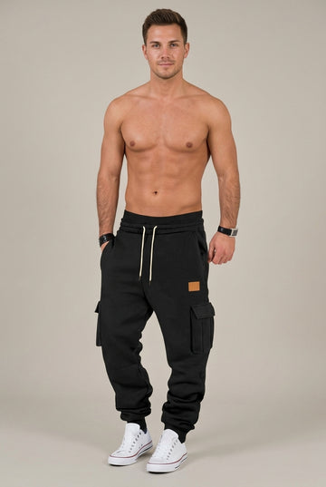 Men's Tapered Joggers Loose Fit Drawstring