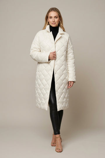 Women's Puffer Jacket Quilted Longline