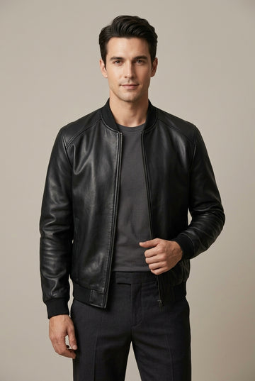 Men's Motorcycle Zip Up Jacket Windproof